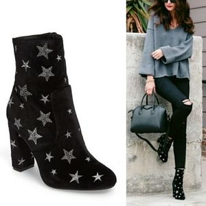 Steve Madden Edit Black Velvet with Stars